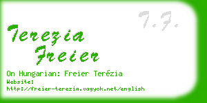 terezia freier business card